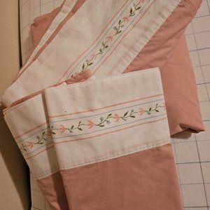VINTAGE LAURA ASHLEY KING SIZE SHEET SET